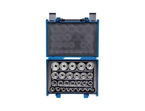 KT ZESTAW NASADEK KRÓTKICH 1/2"6kąt. 27szt. WALIZKA