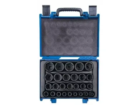 KT ZESTAW NASADEK UDAROWYCH KRÓTKICH 1/2" 6kąt. 27szt. WALIZKA