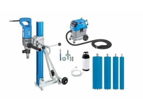 BAIER WIERTNICA DIAMENTOWA BDB 825 SET +ODKURZACZ BSS 506 +KORONY 82,132,172,200x450mm + HYDRONETKA