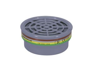 Zestaw 2 pochłaniaczy ABEK1 do półmaski M6200 JUPITER i M6400 JUPITER, kolor: szary, rozmiar: uniwersalny / M6000EABEK1