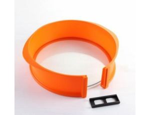 TIROSS TORTOWNICA OKRĄGŁA 25cm SILIKONOWA ZE SZKLANYMDNEM - image 2