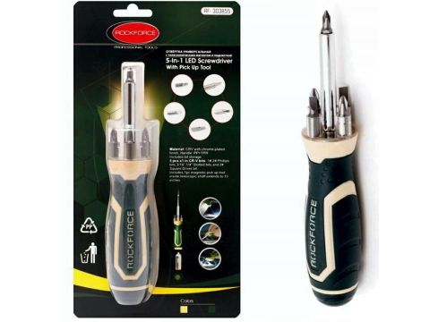 ROCKFORCE WKRĘTAK UNIWERSALNY Z PODŚWIETLENIEM