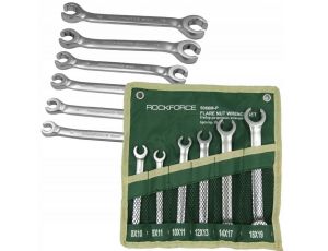 ROCKFORCE KLUCZ PŁASKI PÓŁOTWARTY kpl. 6szt.