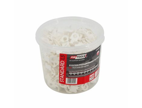AWTOOLS SYSTEM POZIOMOWANIA PŁYTEK STANDARD 2,0mm - 7-15mm - KLIPS 400 szt.