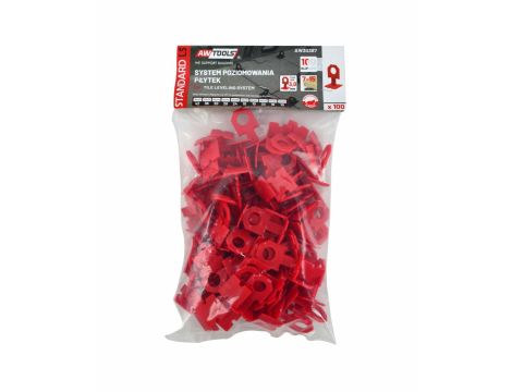 AWTOOLS SYSTEM POZIOMOWANIA PŁYTEK STANDARD 3,0mm - 7-15mm - KLIPS 100szt.