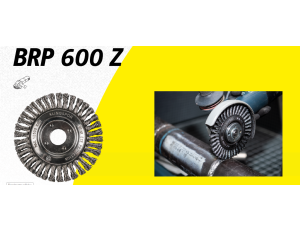 K.SZCZOTKA DO RUR 115mm x 6 x 22,23 BRP600Z DRUT SKRĘCANY