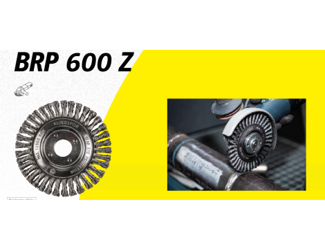 K.SZCZOTKA DO RUR 115mm x 6 x 22,23 BRP600Z DRUT SKRĘCANY