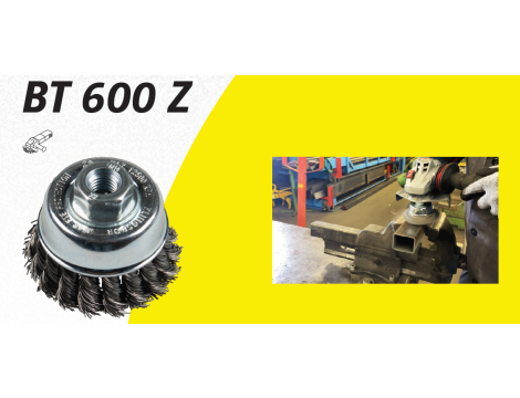 K.SZCZOTKA GARNKOWA  65mm M14 BT600Z DRUT SKRĘCANY