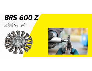 K.SZCZOTKA TARCZOWA  75mm TRZPIEŃ BRS600Z DRUT SKRĘCANY