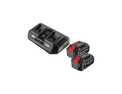 Zestaw Energy+: 2x Akumulator 4ah z ładowarką podwójną 58GE134