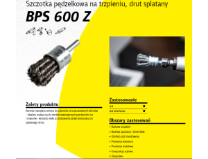 K.SZCZOTKA PĘDZELKOWA  19mm BPS600Z DRUT SKRĘCANY