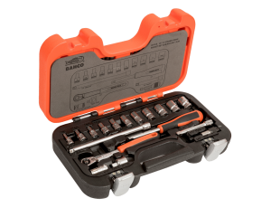 BAHCO ZESTAW KLUCZY SLIM  65el. 1/4