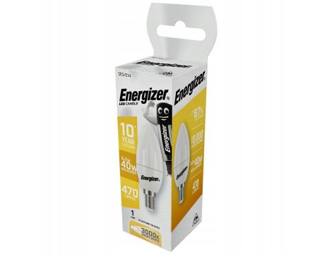 ENERGIZER ŻARÓWKA CANDLE 4,9W / 40W E14 470LM BARWA CIEPŁA