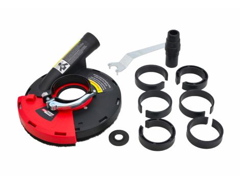 AWTOOLS OSŁONA PRZECIWPYŁOWA ODSYSAJĄCA DO SZLIFIERKI KĄTOWEJ 180-230mm - 3