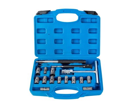 FREZY DO GNIAZD WTRYSKIWACZY WTRYSKÓW 17el./SILVER