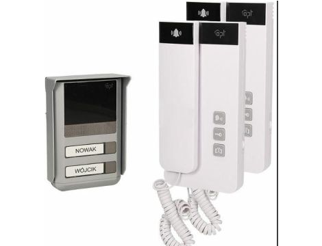 ORNO ZESTAW DOMOFONOWY 2-RODZINNY, 2-ŻYŁOWY SALEM MULTI