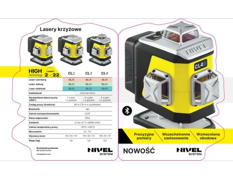 NIVEL SYSTEM LASER KRZYŻOWY CL3G