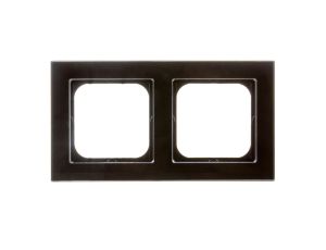 SONATA Ramka podwójna czarne szkło R-2RG/32