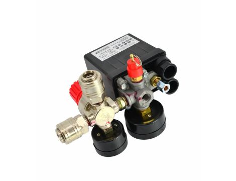 AWTOOLS WYŁĄCZNIK CIŚNIENIOWY KOMPRESORA PRESOSTAT 230V 2 WEJŚCIE 1/4" - 2