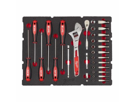 MILWAUKEE WKŁAD NARZĘDZIOWY 35szt. DO SZUFLAD PACKOUT