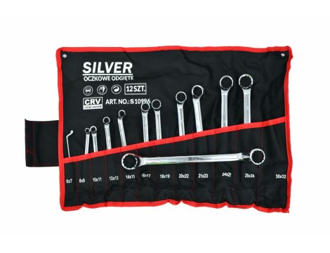 KLUCZ OCZKOWY - ODGIĘTY 12szt. 6-32 mm /SILVER