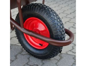 AW TACZKA BUDOWLANA  85L/2,0mm BRĄZ+OSŁONA KOŁA /GŁĘBOKA - image 2