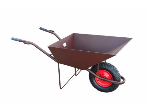 AW TACZKA BUDOWLANA  85L/2,0mm BRĄZ+OSŁONA KOŁA /GŁĘBOKA