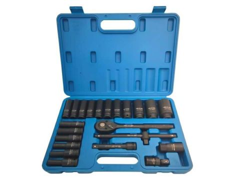 ADLER ZESTAW 1/2" GRZECHOTKA + NASADKI UDAROWE 23szt.