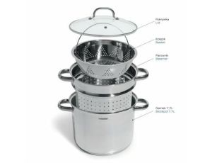 TIROSS ZESTAW DO GOTOWANIA NA PARZE 4el.