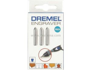 DREMEL BIT WĘGLOWY DO GRAWEROWANIA 3szt.