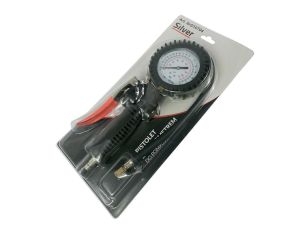 PISTOLET DO POMPOWANIA Z MANOMETREM SILVER