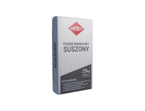 PIASEK KWARCOWY SUSZONY 25KG 0.5-1.0MM