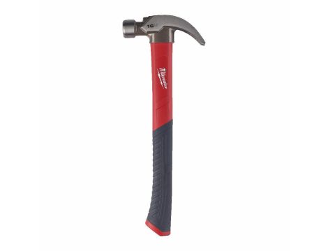 MILWAUKEE MŁOTEK CIESIELSKI 450g ZAKRZYWIONY TRZONEK Z WŁÓKNA SZKLANEGO