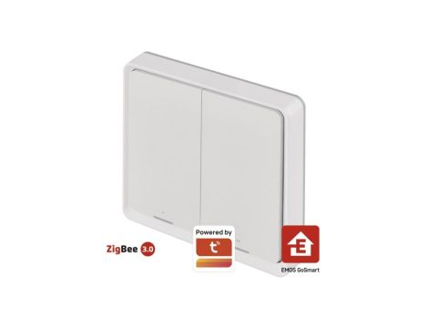 Przenośny kontroler scenerii IP-2002ZW, ZigBee 3.0, dwuprzyciskowy H5012