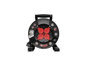 Przedłużacz bębnowy EXTREME LINE 4 gniazda z/u IP44 16A H07BQ-F 3x2,5 25m czarny W-100085