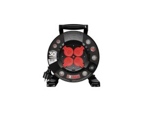 Przedłużacz bębnowy EXTREME LINE 4 gniazda z/u IP44 16A H07BQ-F 3x1,5 30m czarny W-100082