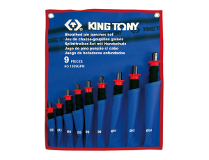 KING TONY ZESTAW WYBIJAKÓW IGŁOWYCH Z UCHWYTEM GUMOWYM 9 cz. 2 - 14mm