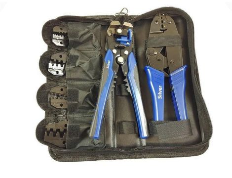 SZCZYPCE DO KONEKTORÓW+5 MATRYC+ŚCIĄGACZ IZOLACJI /SILVER