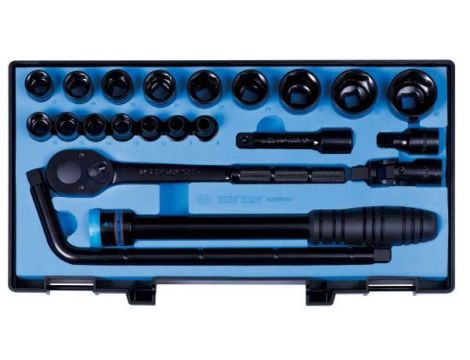 KT ZESTAW NASADEK 1/2" Z GRZECHOTKĄ 22cz.