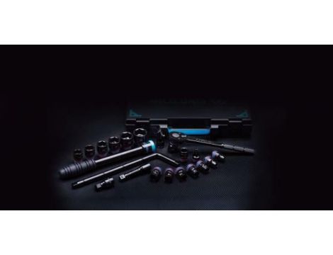 KT ZESTAW NASADEK 1/2" Z GRZECHOTKĄ 22cz. - 2