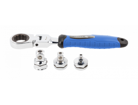 HOGERT GRZECHOTKA PRZEGUBOWA Z WYMIENNYMI ADAPTERAMI (5szt.)