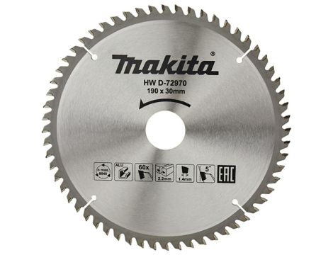 MAKITA PIŁA TARCZOWA DO ALUMINIUM 190x30x60z ECONOMY