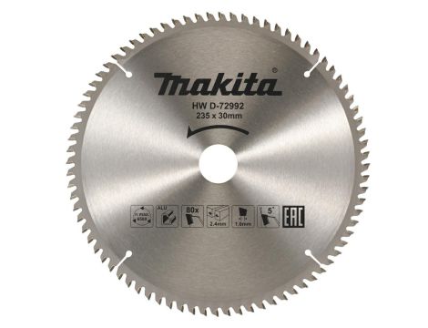 MAKITA PIŁA TARCZOWA DO ALUMINIUM 235x30x80z ECONOMY