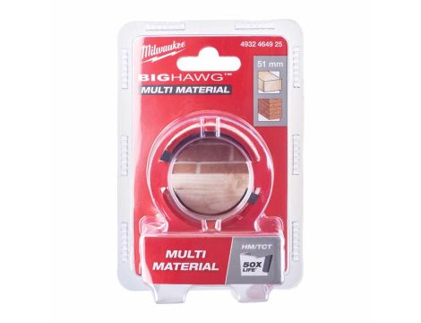 MILWAUKEE OTWORNICA BIG HAWG 51mm MULTI MATERIAL