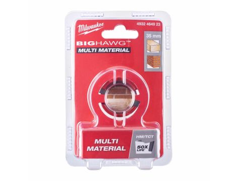 MILWAUKEE OTWORNICA BIG HAWG 35mm MULTI MATERIAL