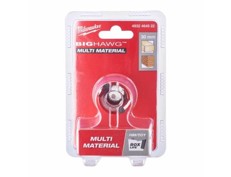 MILWAUKEE OTWORNICA BIG HAWG 30mm MULTI MATERIAL