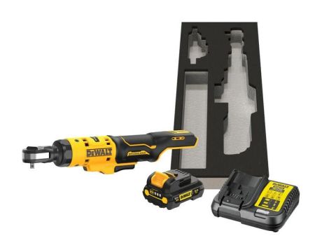 DEWALT GRZECHOTKA 12V 54Nm 1/4" 1x3,0Ah Z WYTŁOCZKĄ DO WÓZKA DCF504L1G