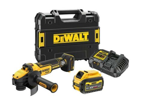 DEWALT SZLIFIERKA KĄTOWA 18V 125mm 1x6,0Ah FLEXVOLT REG. OBR. DCG409VST1