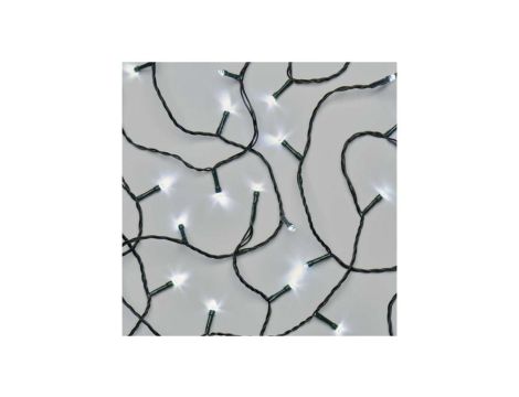 Lampki choinkowe 120 LED 12m zimna biel, zielony przewód, 8 programów, IP44 D4AC08