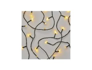 Lampki choinkowe 120 LED 12m ciepła biel, zielony przewód, 8 programów, IP44 D4AW09